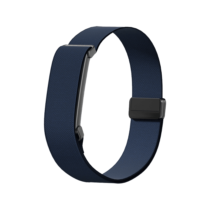 Solidra Magnetic Buckle Nylon Sport Wrist Band for Fitbit Air - Navy Blue