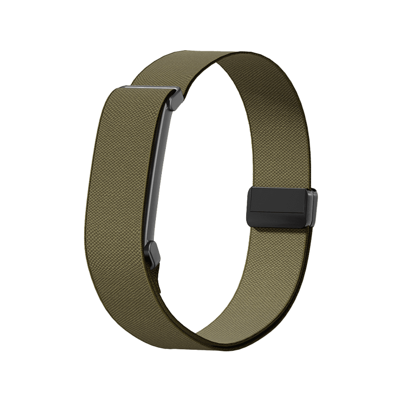 Solidra Magnetic Buckle Nylon Sport Wrist Band for Fitbit Air - Olive