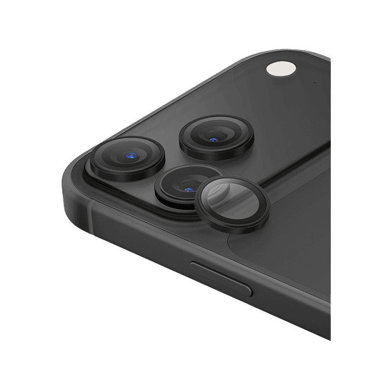 Uniq Optix AluGuard Camera Lens Protector for iPhone 18 Pro & 18 Pro Max - Graphite Black