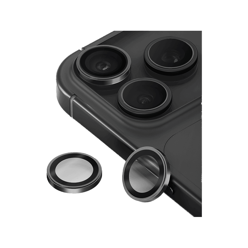 Uniq Optix Prime Camera Lens Protector for iPhone 18 Pro & 18 Pro Max - Graphite Chrome
