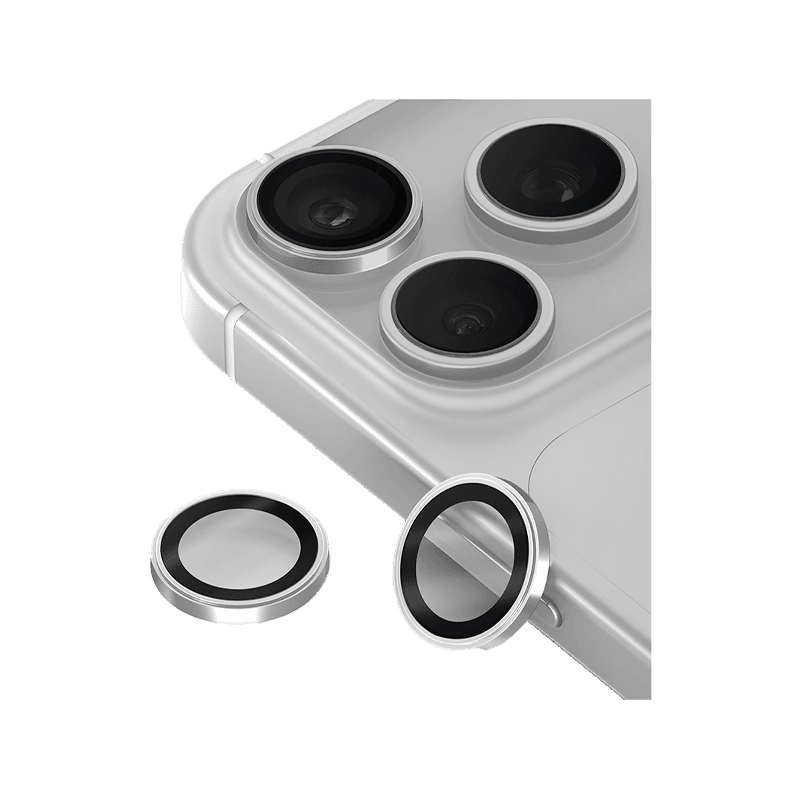 Uniq Optix Prime Camera Lens Protector for iPhone 18 Pro & 18 Pro Max - Silver Chrome