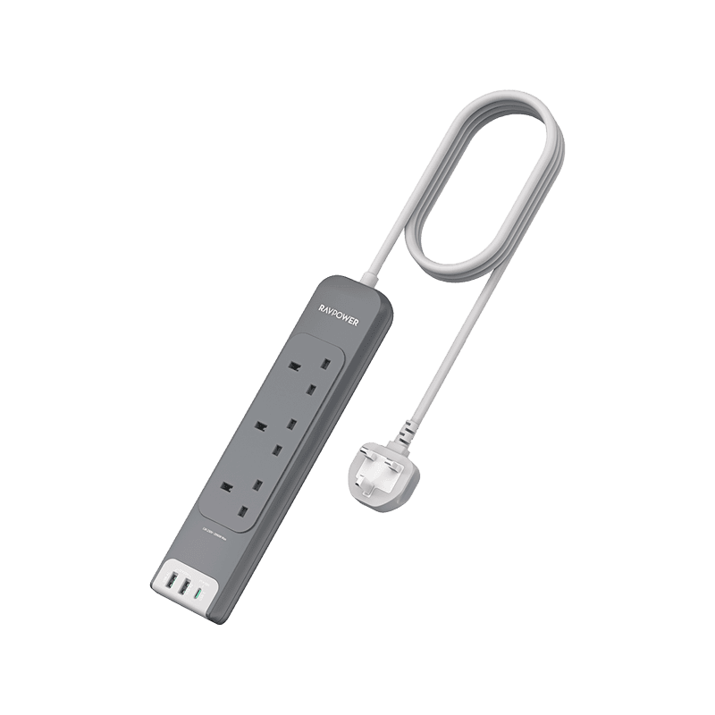 RavPower 1-Port USB-C and 2-Port USB-A PD30 3 AC Multiport Socket With 3M Cable