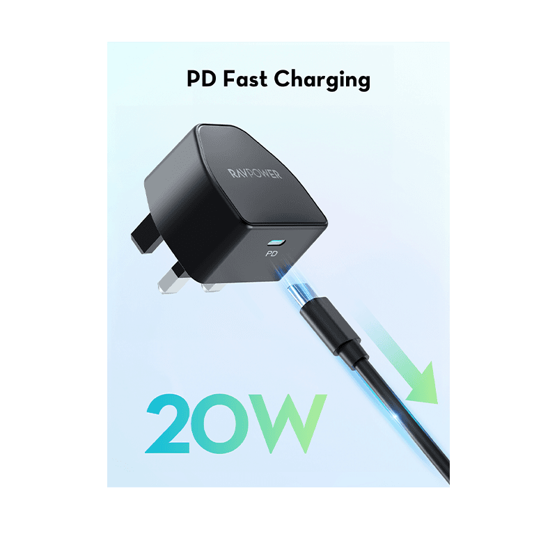 RavPower 3 In 1 Combo (USB-C Wall Charger + USB-C to USB-C Cable + 20000mAh Power Bank)