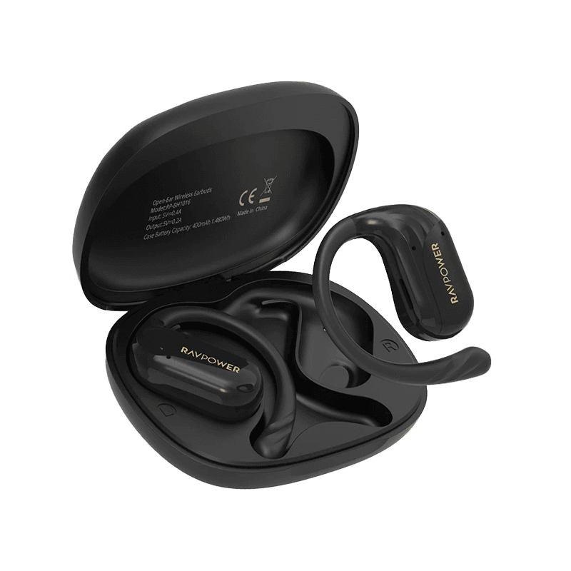 RavPower Open-Ear True Wireless Earbuds - Black
