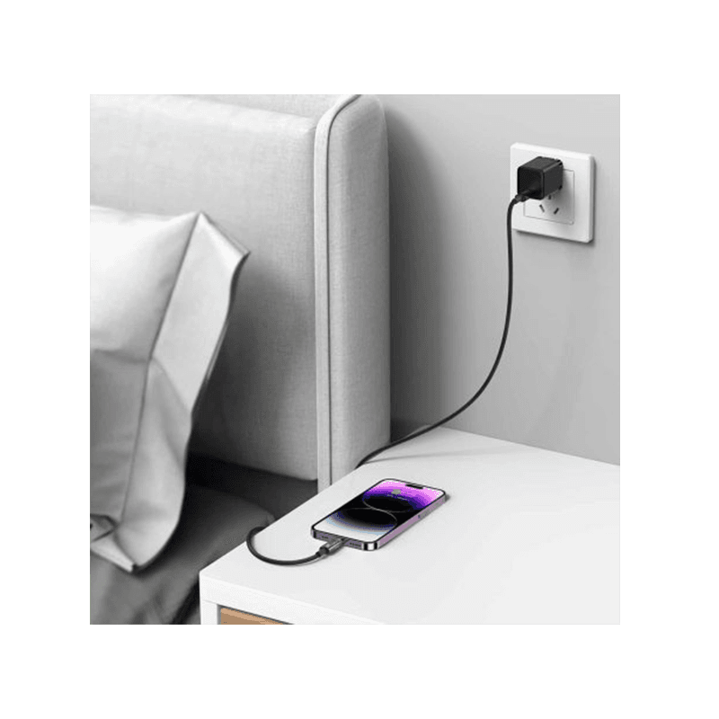 Baseus Explorer Series USB-C to Lightning 20W Auto Power-OFF Fast Charging Cable 2M - Black