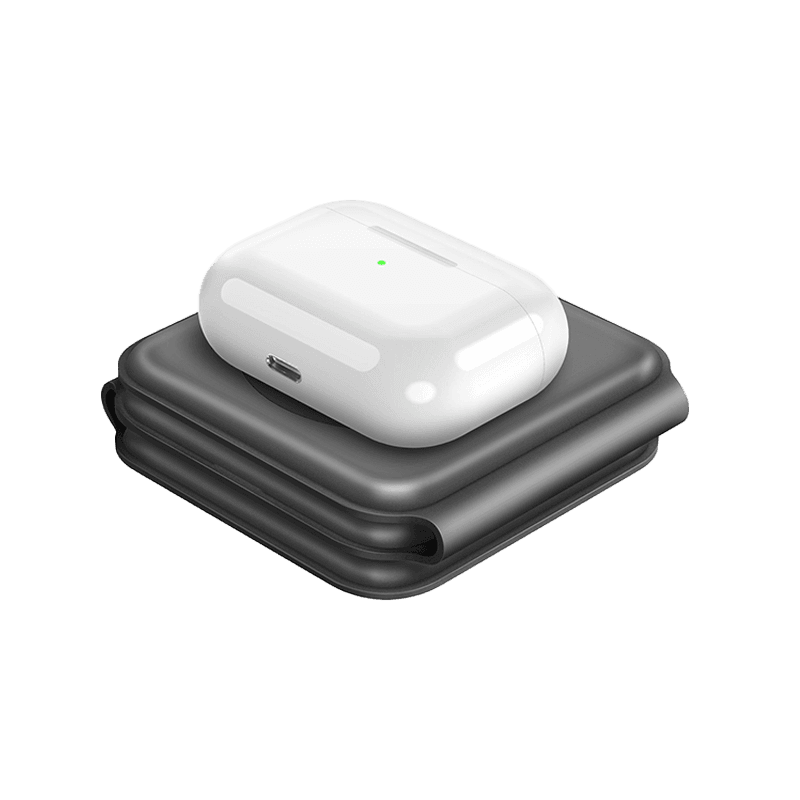 Bazic GoMag Trio 3 In 1 Foldable Magnetic Wireless Charger - Grey