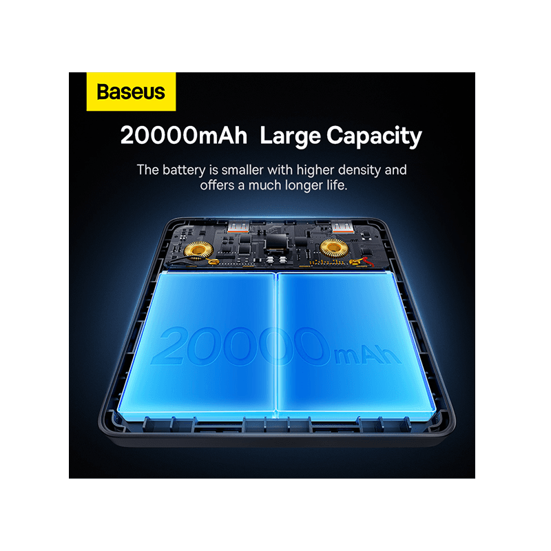 Baseus Blade Power Digital Display HD Edition 100W PD 20000 mAh Power Bank - Black