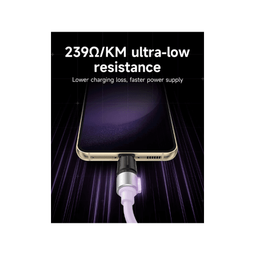 Sharge Phantom USB-C to USB-C 480Mbps 240W Cable 1.2M - Purple