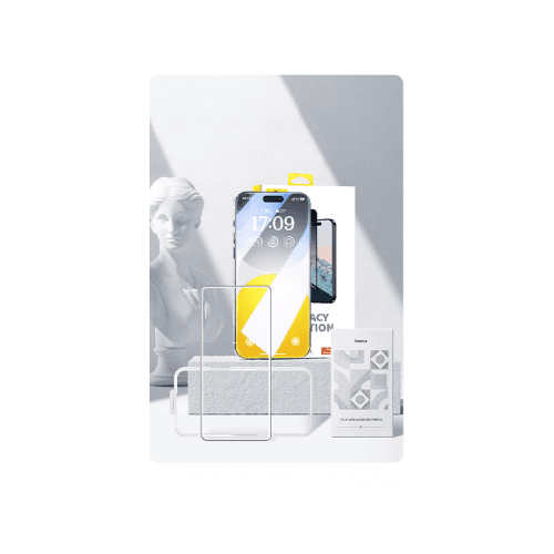 Baseus Diamond Series Full Coverage Glass Screen Protector for iPhone 15 Plus - Clear