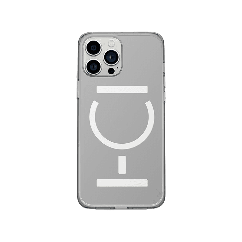 Goui Magnetic Case With Magnetic Bars for iPhone 13 Pro Max + Magnetic Strap - Transparent