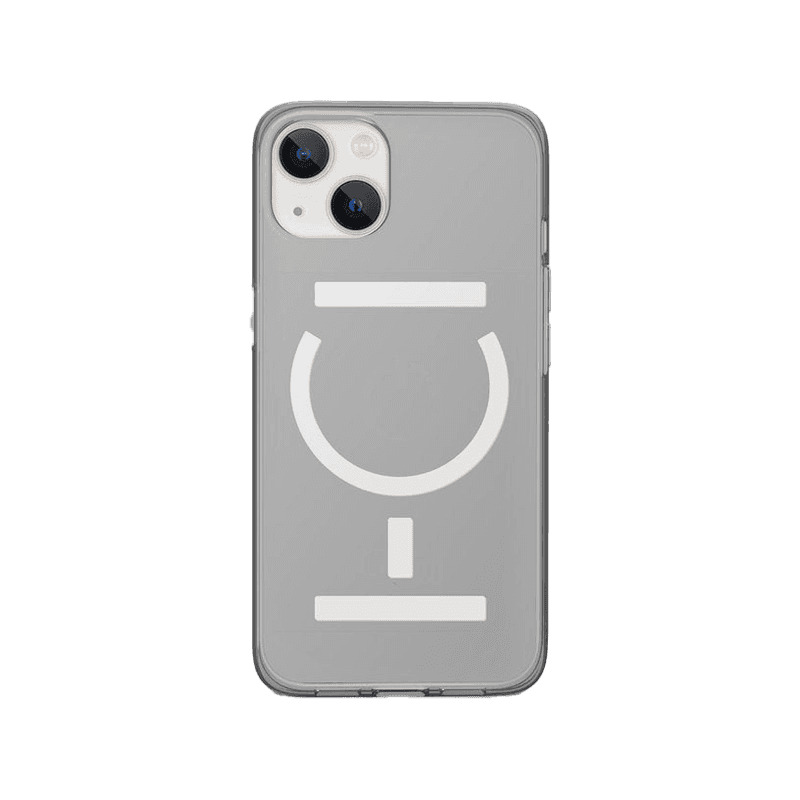 Goui Magnetic Case With Magnetic Bars for iPhone 13 + Magnetic Strap - Transparent