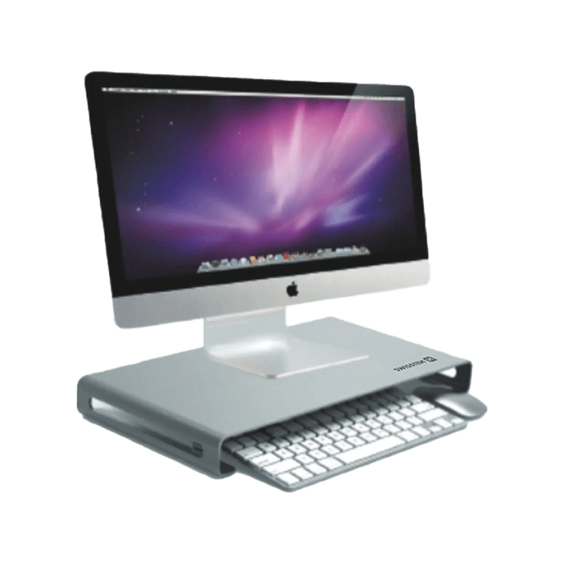 Swissten Dock Aluminium Laptop Stand With USB-C Hub - Silver