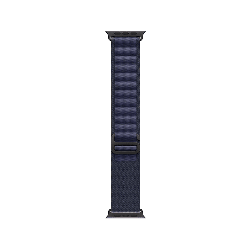 Apple Watch Alpine Loop 49mm - Navy With Black Titanium Finish - Large