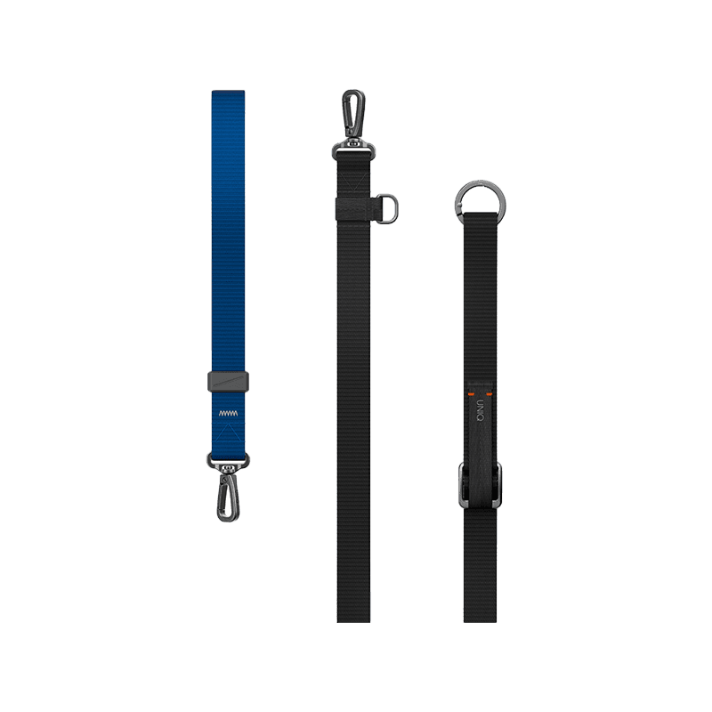 Uniq Vista Flex 2 in 1 Lanyard and Hand Strap - Black / Deep Blue