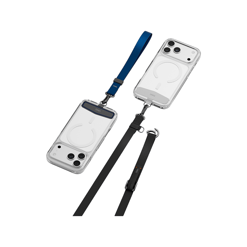 Uniq Vista Flex 2 in 1 Lanyard and Hand Strap - Black / Deep Blue
