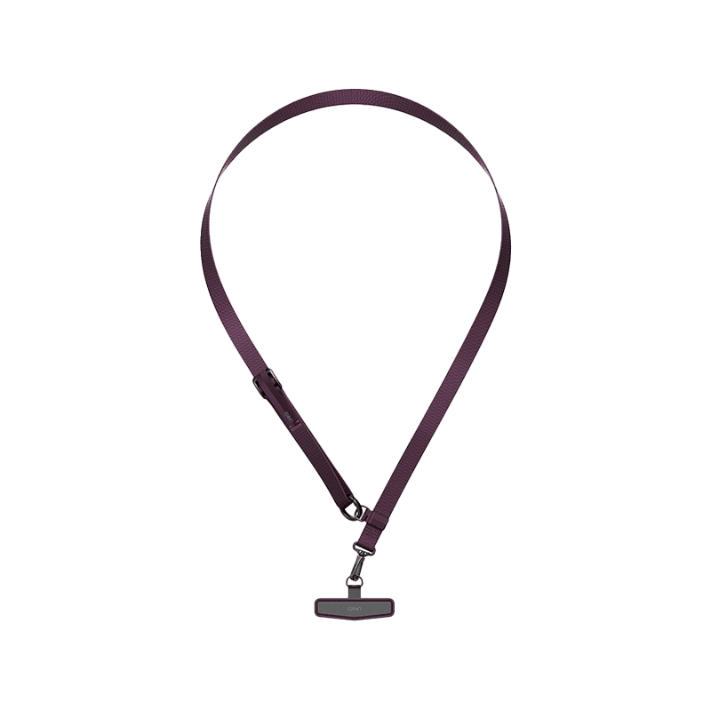 Uniq Vista Flex 2 in 1 Lanyard and Hand Strap - Burgundy / Slate Grey