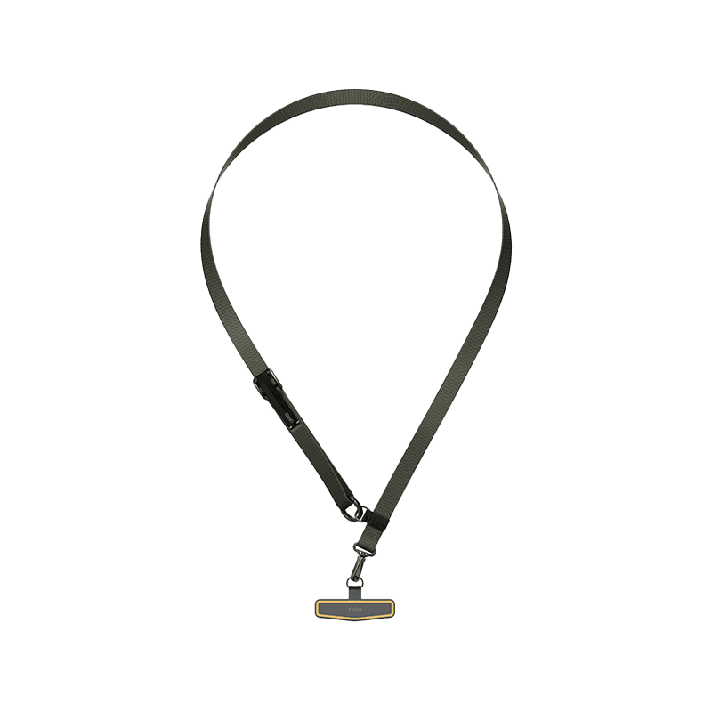 Uniq Vista Flex 2 in 1 Lanyard and Hand Strap - Deep Forest / Canary Yellow