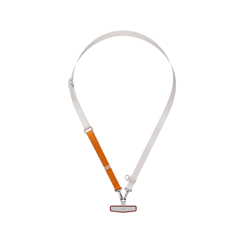 Uniq Vista Flex 2 in 1 Lanyard and Hand Strap - Mist Grey / Volt Orange