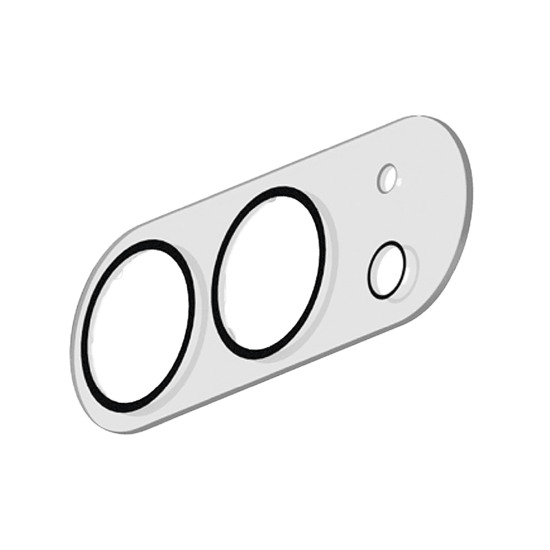 Smart Premium Ultraguard Camera Lens Protector for iPhone Duo - Clear
