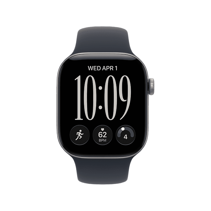 Apple Watch Series 12 GPS 42mm Space Grey Aluminium Case with Navy Blue Sport Band - M/L