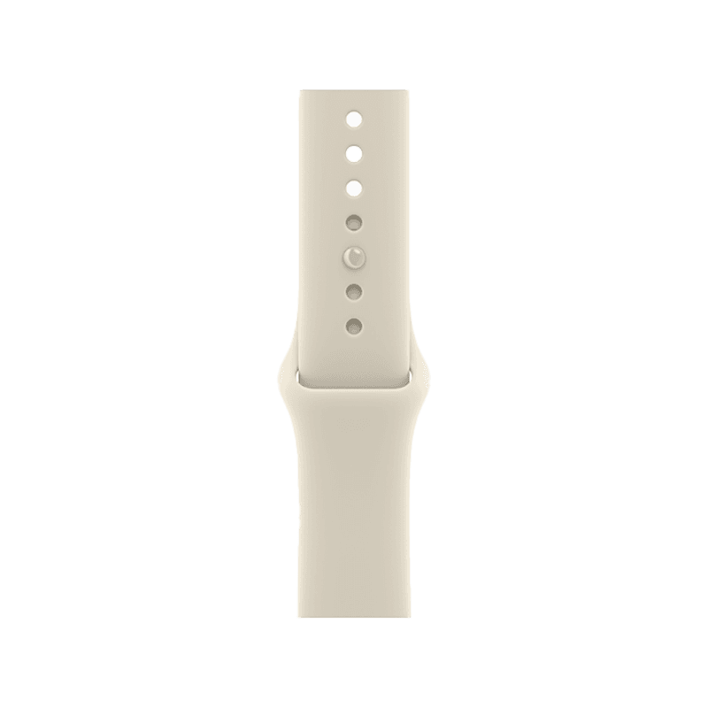 Apple Watch Series 12 GPS + Cellular 42mm Pearl White Ceramic Case with Sand Sport Band - M/L