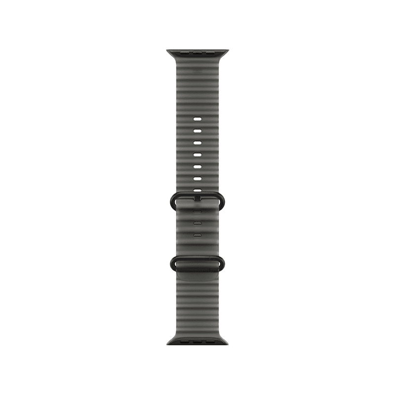 Apple Watch Ultra 4 GPS + Cellular 49mm Black Titanium Case with Translucent Black Ocean Band