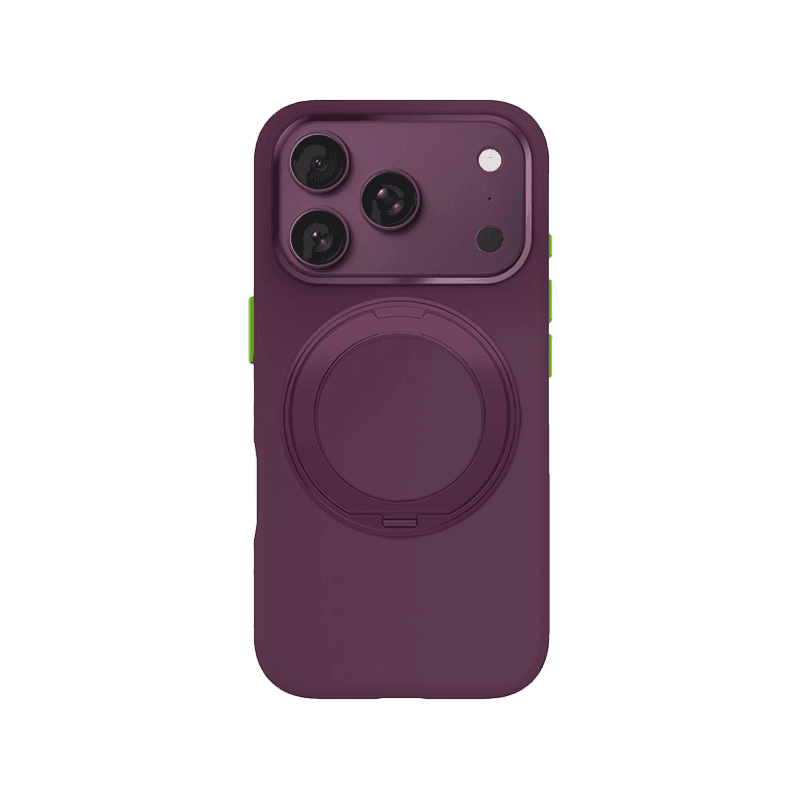 Goui Silicon Case With Ring for iPhone 18 Pro Max - Dark Cherry