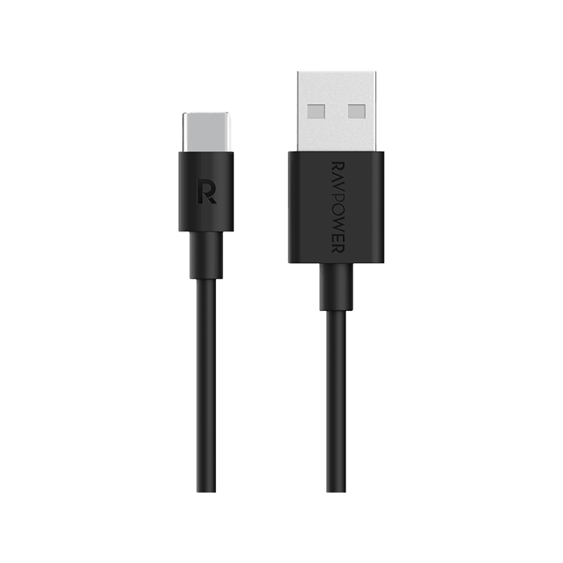 RavPower USB-A to USB-C Cable 1m - Black