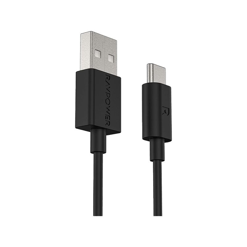 RavPower USB-A to USB-C Cable 1m - Black
