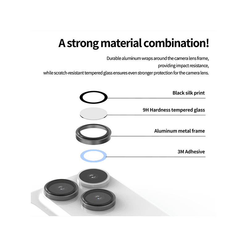 Araree C-Sub Core Camera Lens Protector With Metal Ring for iPhone 18 Pro & 18 Pro Max
