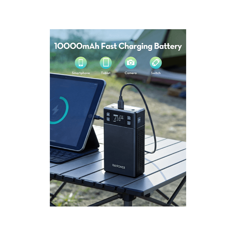 RavPower 10000mAh 32Wh Car Jump Starter - Black