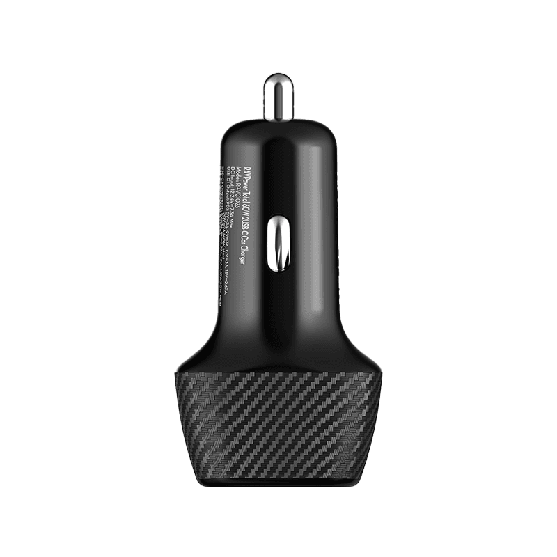 RavPower 2 - Port USB-C 60W Car Charger - Black