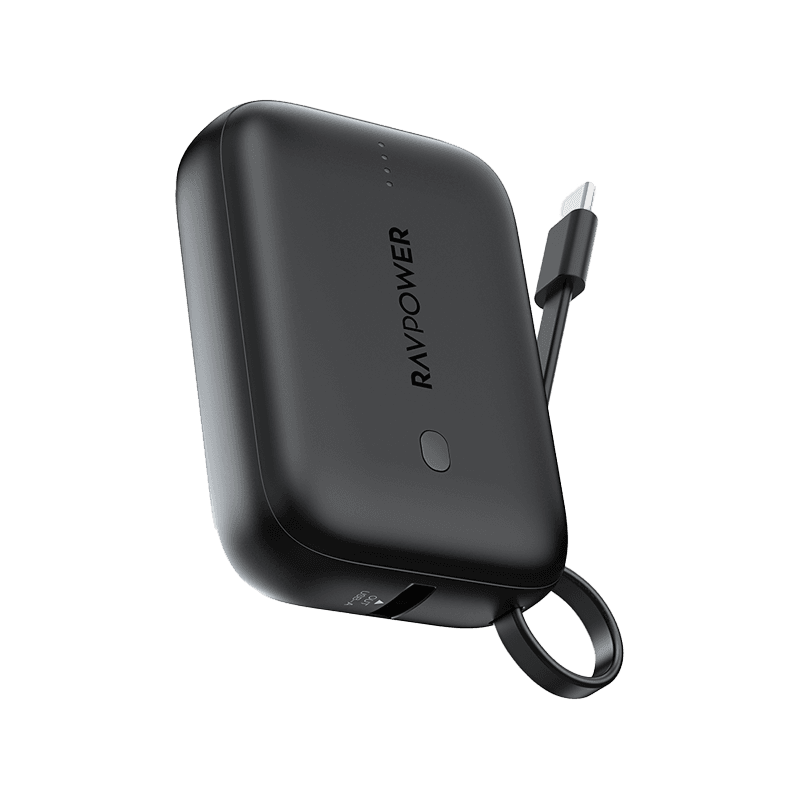 RavPower 3-Port PD 20W 10000 mAh Power Bank - Black