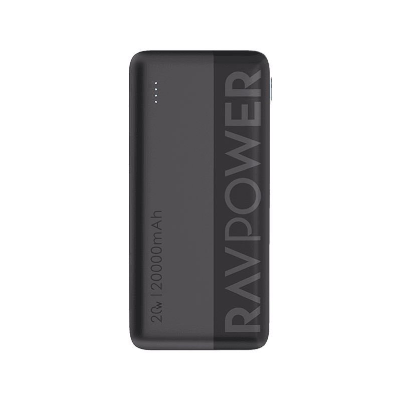 RavPower 3-Port PD 20W 20000 mAh Power Bank - Black