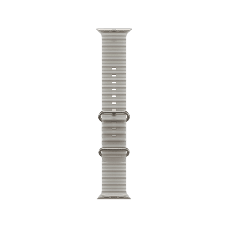 Apple Watch Ultra 4 GPS + Cellular 49mm Natural Titanium Case with Translucent Grey Ocean Band