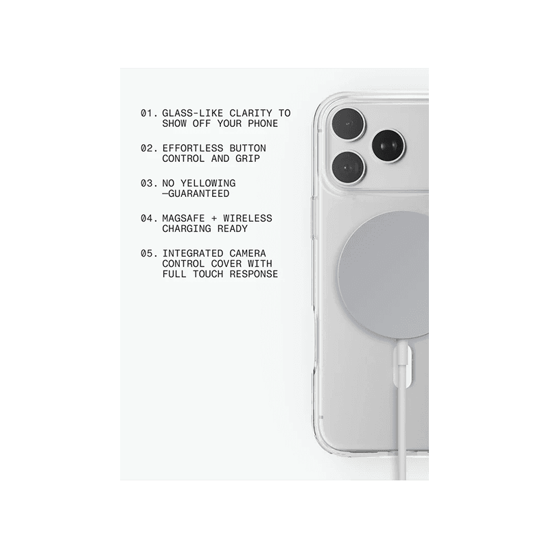BodyGuardz Accent MagSafe Clear Case for iPhone 18 Pro Max