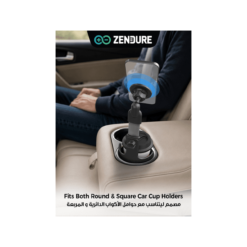 Zendure SC01 Magsafe Car Cup Holder Mount - Black