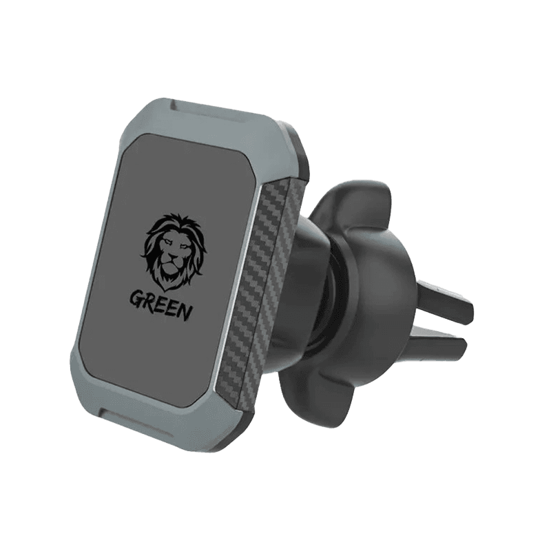 Green Lion 2 in 1 Magnetic Car Phone Holder - Black