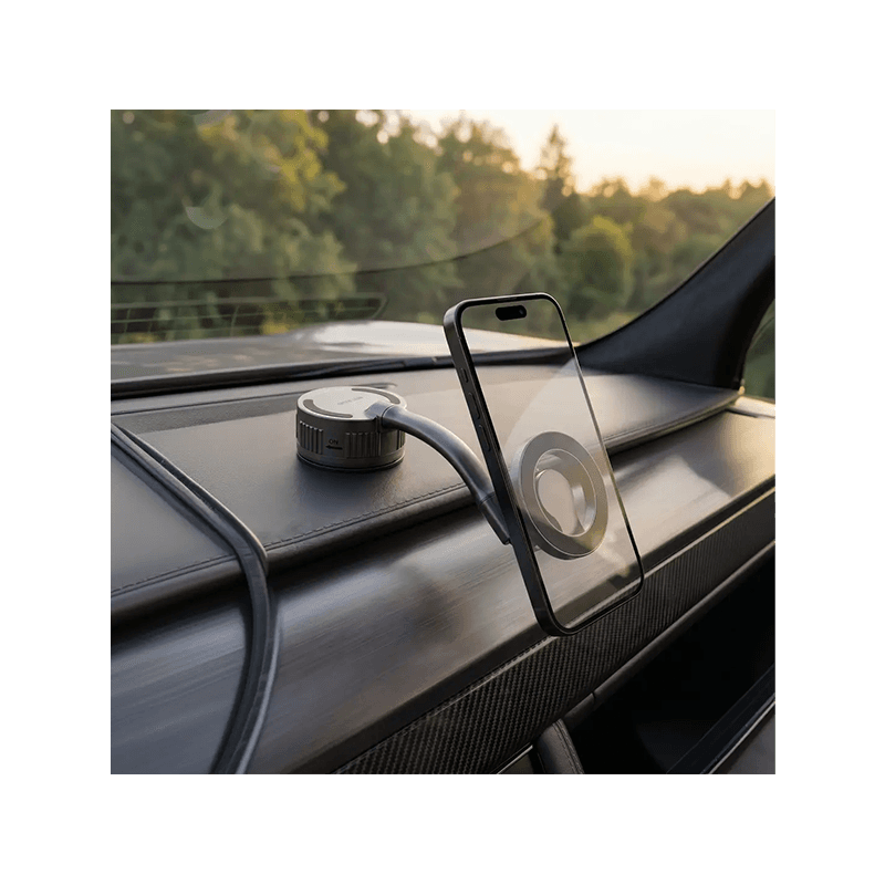 Green Lion GX-91 MagSafe Suction Car Phone Holder - Black