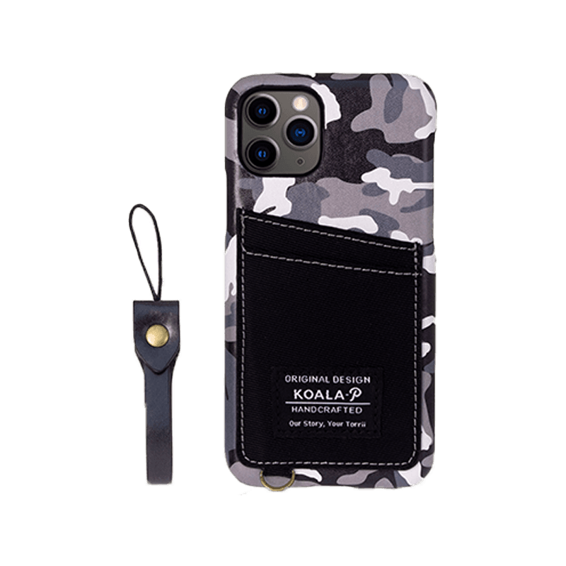 Torrii Koala-P Case with Two Card Slots And Finger Strap For iPhone 11 Pro - Black