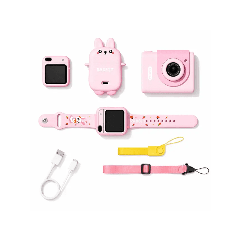 My Cam 3-In-1 Kids Smart Watch Camera Set - Pink