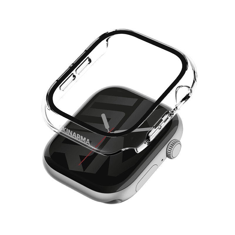 SkinArma Gado Clear Case With Glass Shield for Apple Watch S12 46 MM (S12 Aluminium and Titanium Versions)