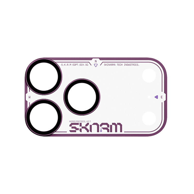 Skinarma Atlas Aluminium Camera Lens Protector for iPhone 18 Pro - Burgundy