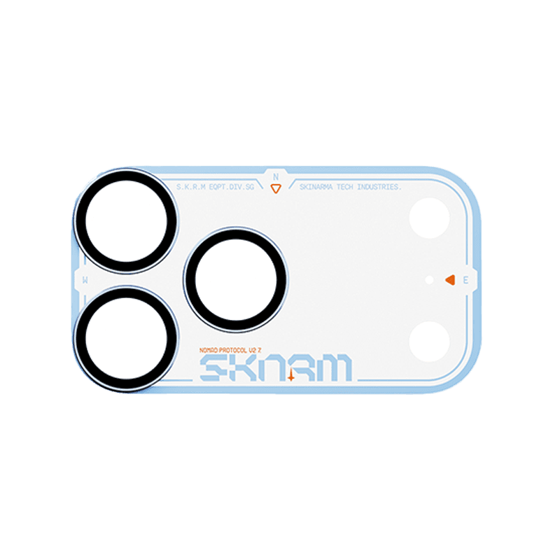 Skinarma Atlas Aluminium Camera Lens Protector for iPhone 18 Pro Max - Blue