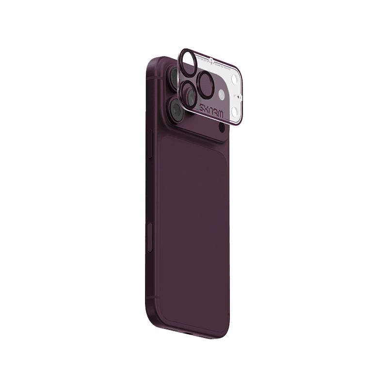 Skinarma Atlas Aluminium Camera Lens Protector for iPhone 18 Pro Max - Burgundy