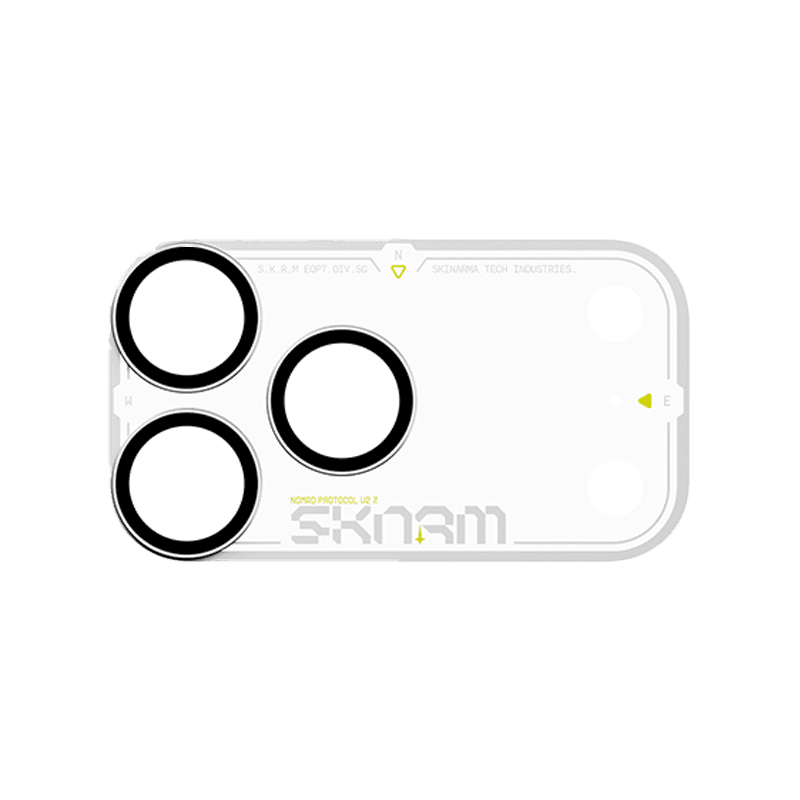 Skinarma Atlas Aluminium Camera Lens Protector for iPhone 18 Pro - White