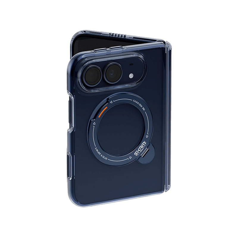SkinArma Saido XE MagSafe Case With Rotating Kick Stand iPhone Duo - Blue