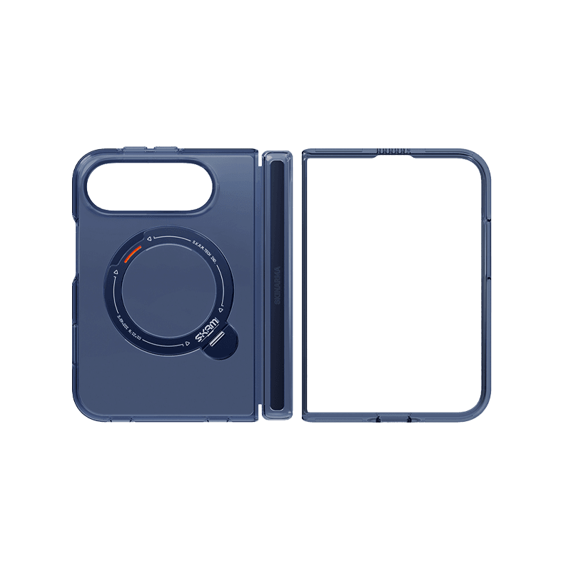 SkinArma Saido XE MagSafe Case With Rotating Kick Stand iPhone Duo - Blue
