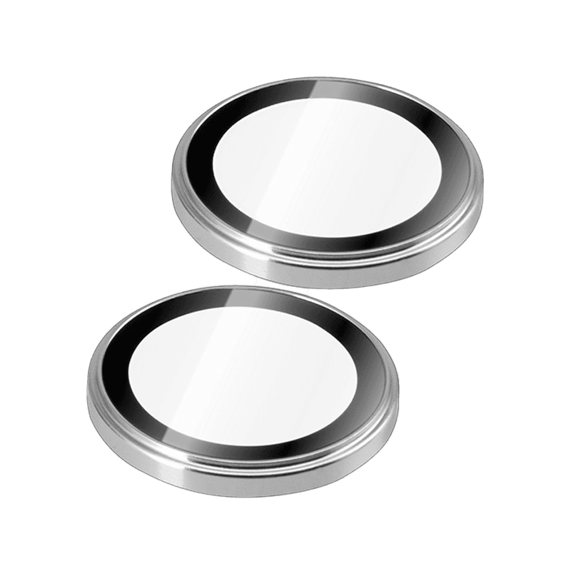 Torrii BodyGlass Camera Lens Protector With Aluminium Ring for iPhone Duo - Silver