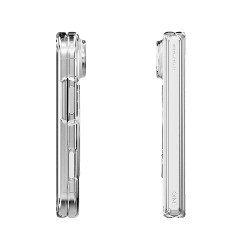 Uniq Hybrid Velix MagSafe Case With 360 Rotating Kick Stand for iPhone Duo - Lucent Clear